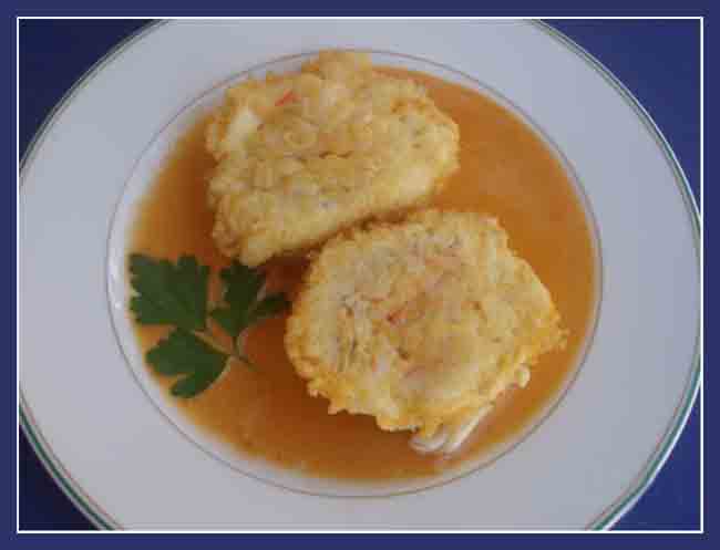 Merluza rellena a la romana