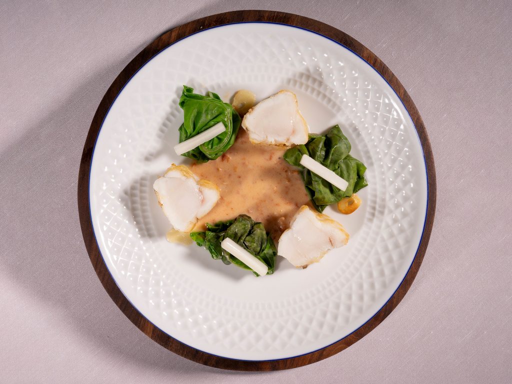 Receta de rape en salsa de vieiras