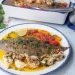 lenguado horno con langostinos